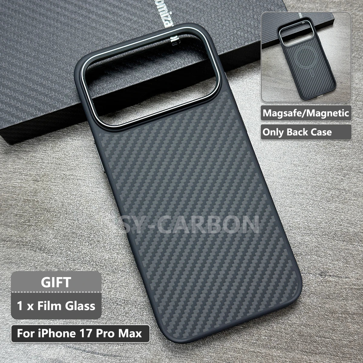 Echte Kohlefaser Hülle für iPhone 17 Serie