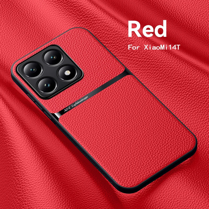Xiaomi 14T Leder Magnet TPU Hülle