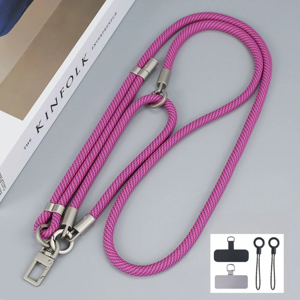 150 cm verstellbares Handy-Lanyard mit abnehmbarem Kartenclip