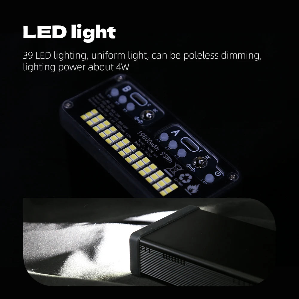 500W PD3.1 7-cell power bank with color display