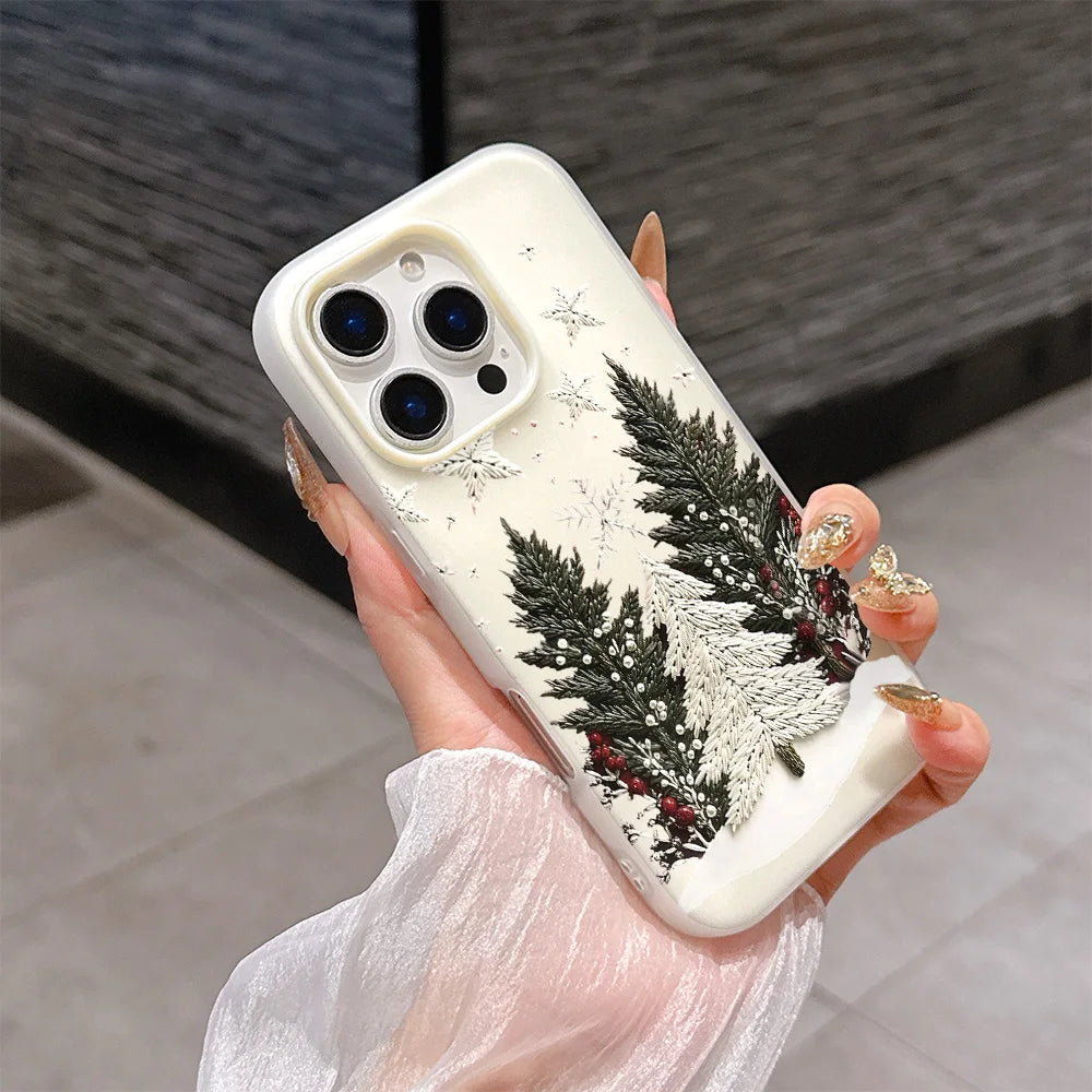 Cute Matte Christmas Tree Phone Case for Google Pixel