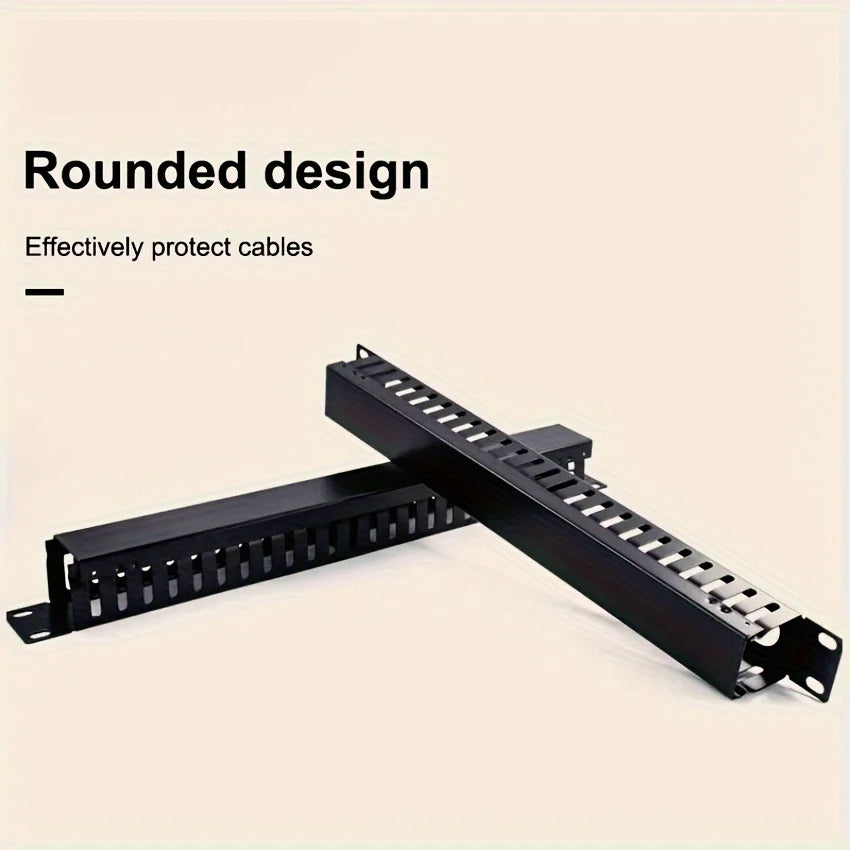 1U 19 Zoll Metall Kabelmanagement Rack 12/24 Ports