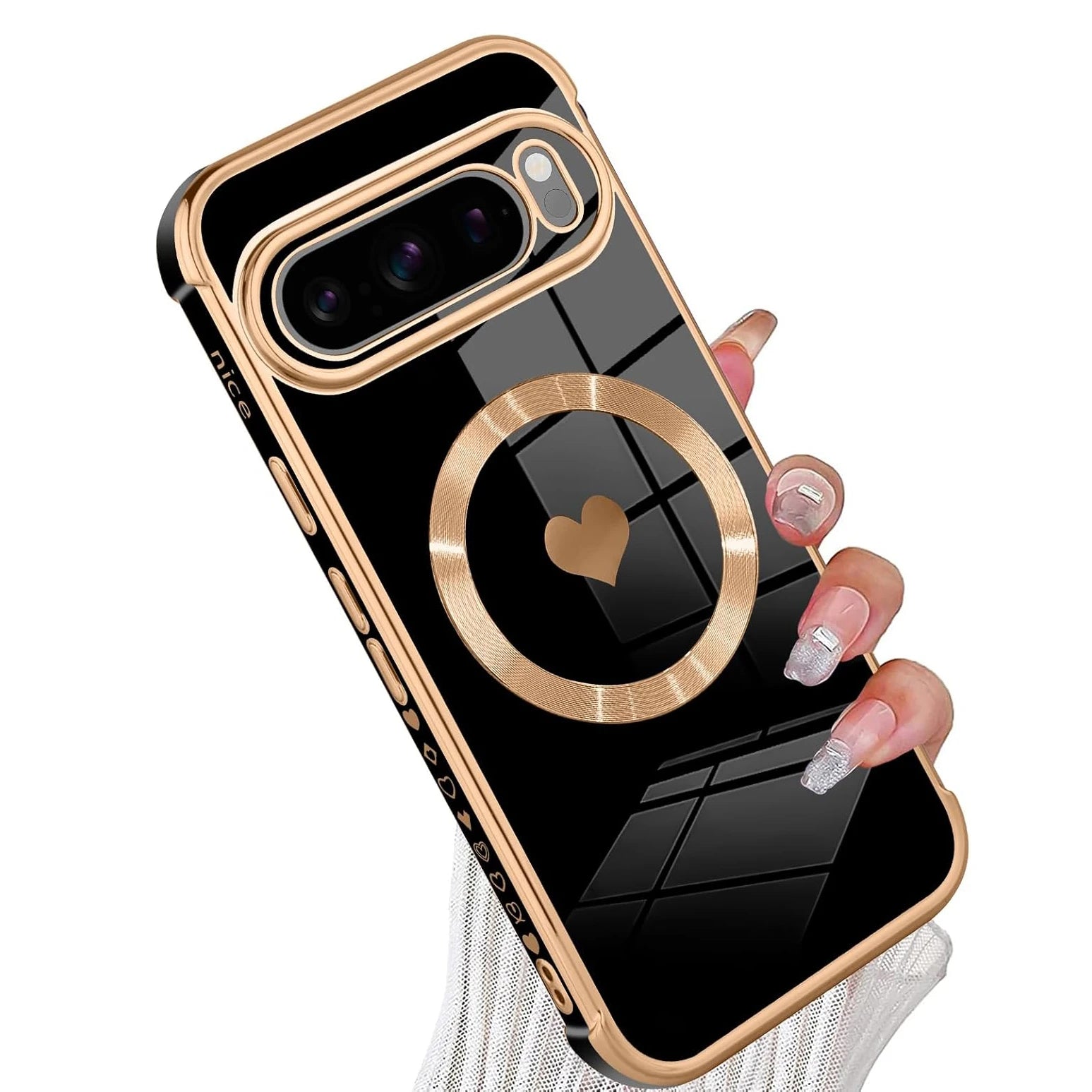 Magnetic Love Heart Case for Google Pixel 9