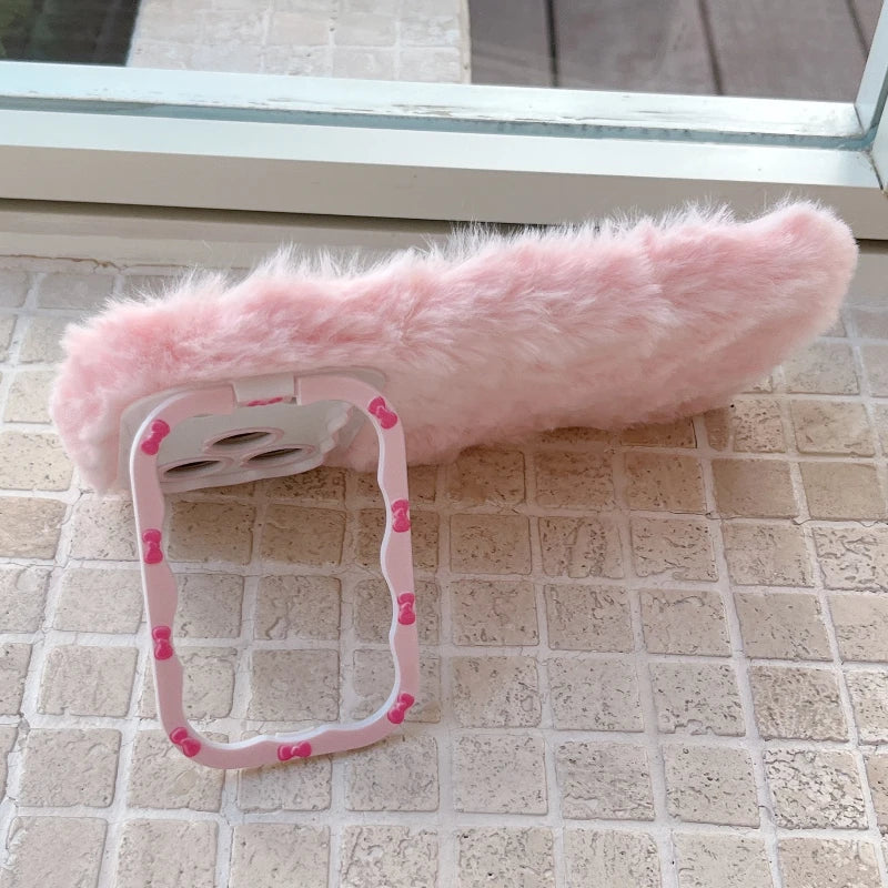 3D Plüsch Hülle für iPhone 17 Stoßfest Winter