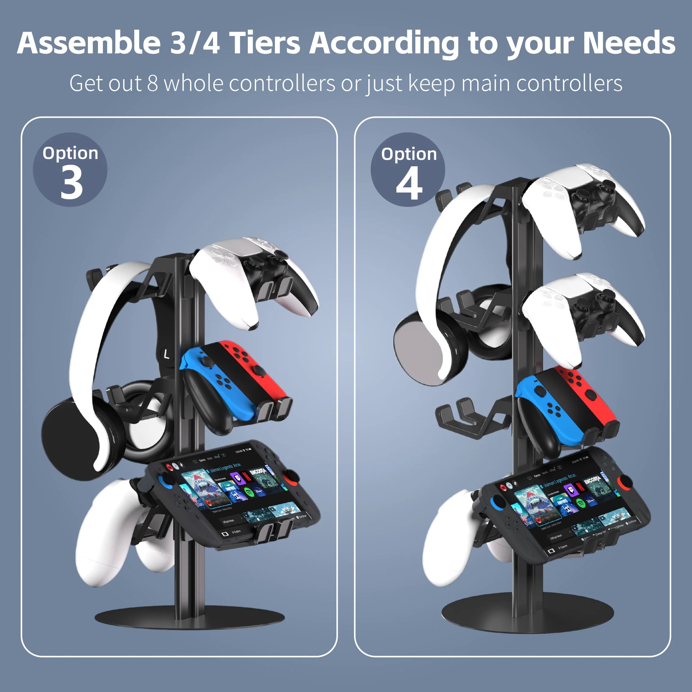 Universal Controller & Headset Halter Aluminium