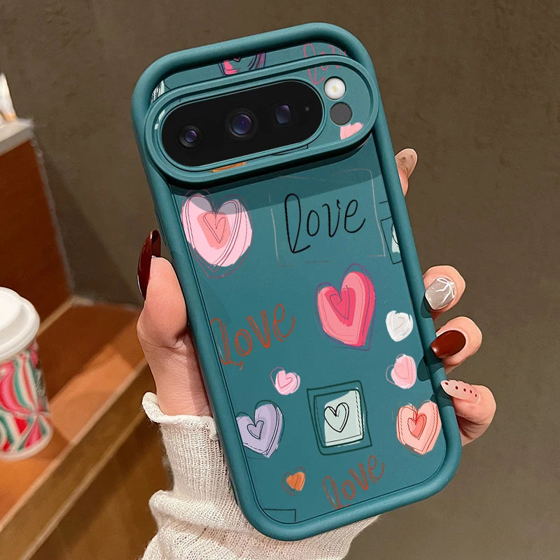 Soft Heart TPU Case for Google Pixel 9 Pro