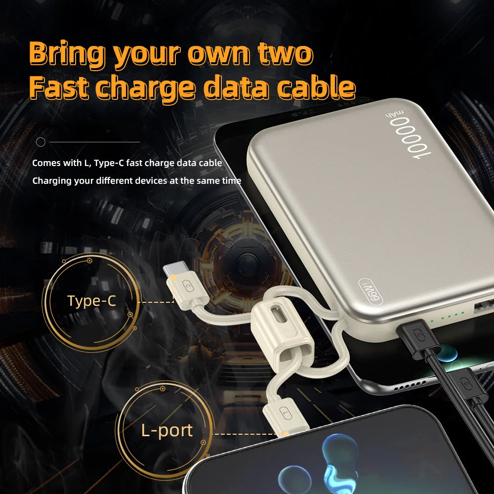 10000mAh 66W Powerbank Flugzeugsicher