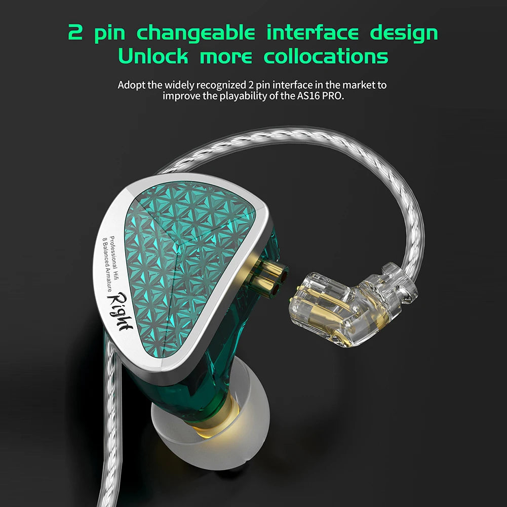 KZ AS16 PRO In-Ear Kabel-Kopfhörer