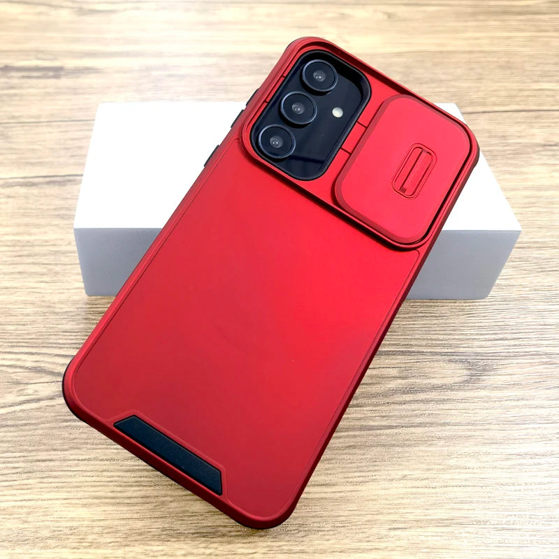 Shockproof armor case with camera protection for Samsung Galaxy S25