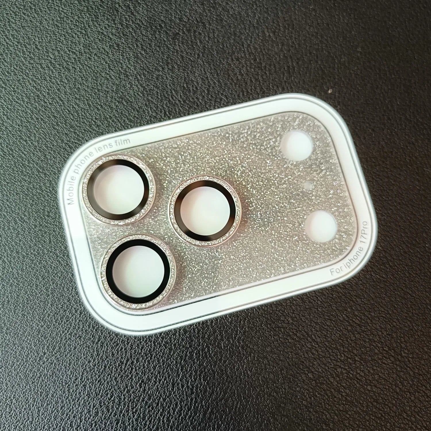 Glitter camera protective ring for iPhone 17 Pro Max