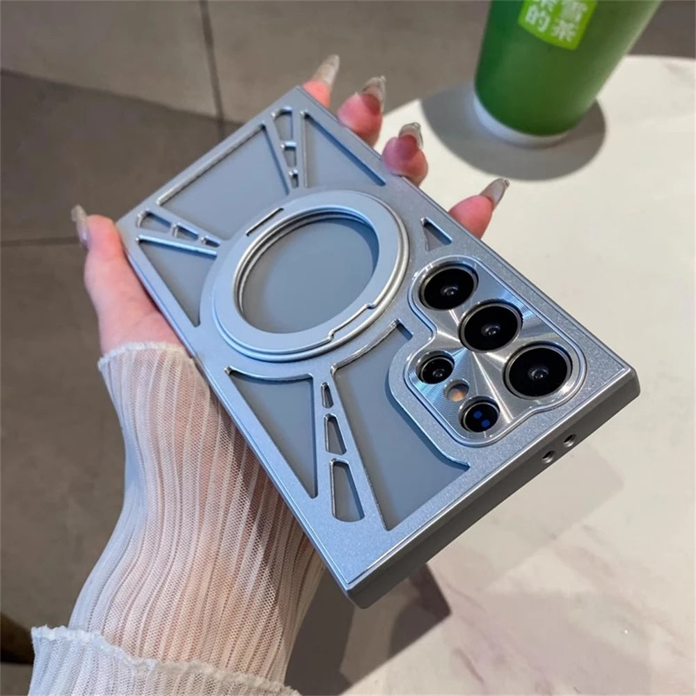 Magnetische Hülle mit Ringhalter für Galaxy S25 Ultra