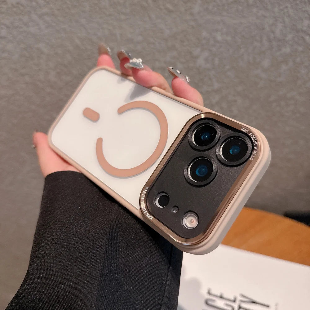 MagSafe transparent hard acrylic case for iPhone 17 Pro Max