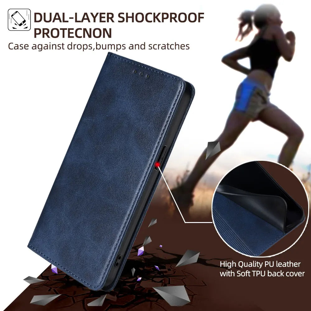 Klassische Leder Brieftasche Hülle OnePlus