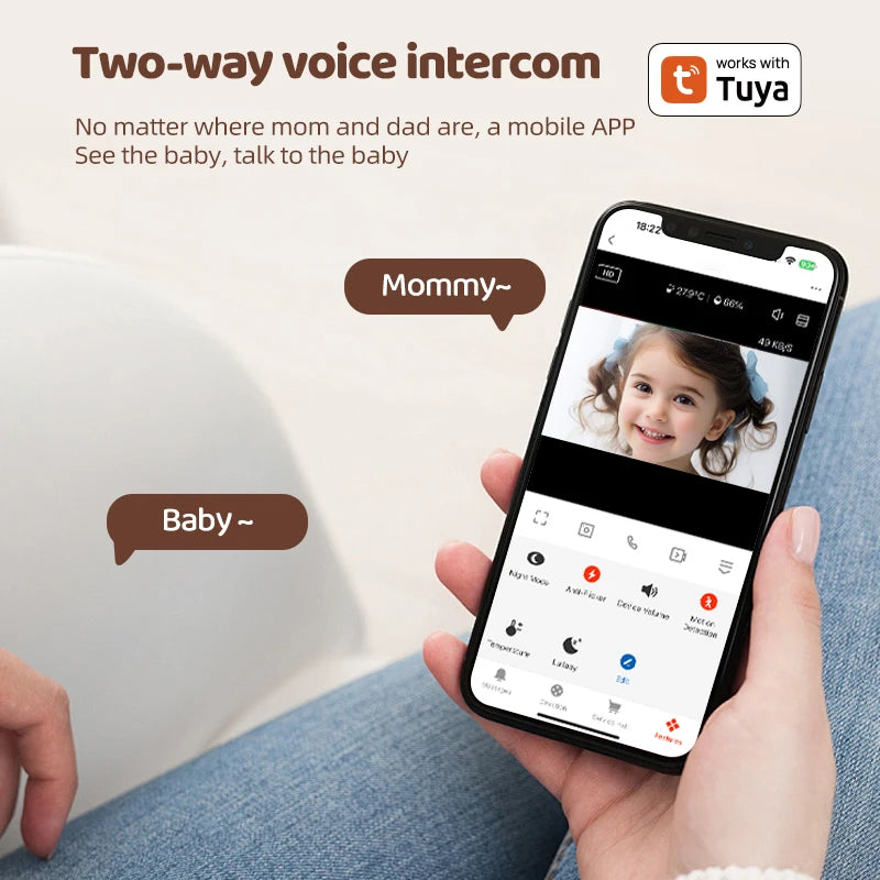 1080P HD Baby Monitor mit Tuya APP Steuerung
