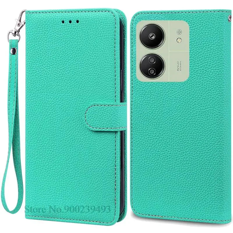 Leder Klapphülle für Redmi 13C