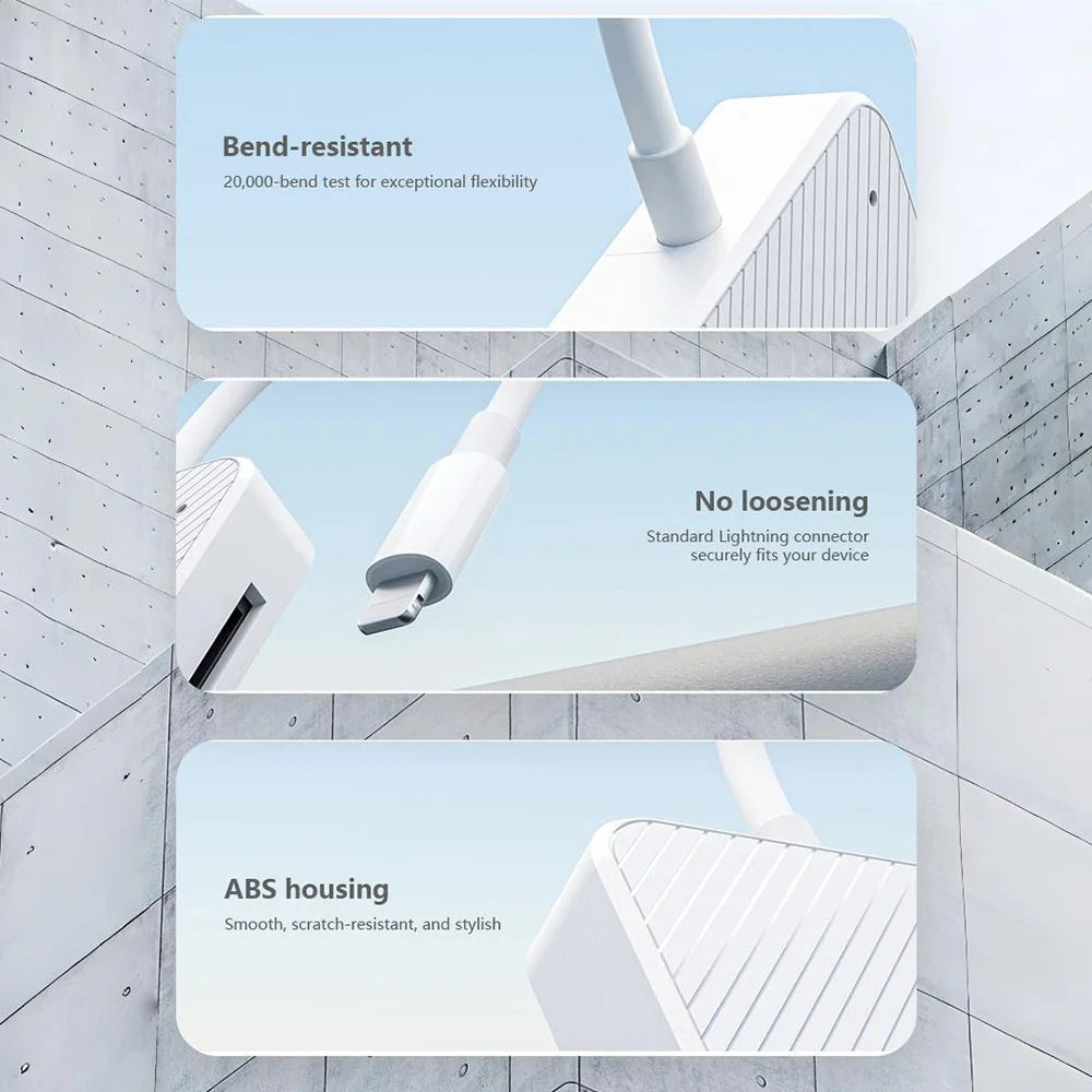 4-in-1 Kartenleser Adapter Typ C & Lightning
