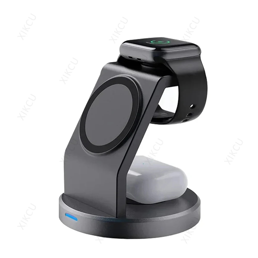 3-in-1 Magnetic Fast Charger for iPhone & Watch