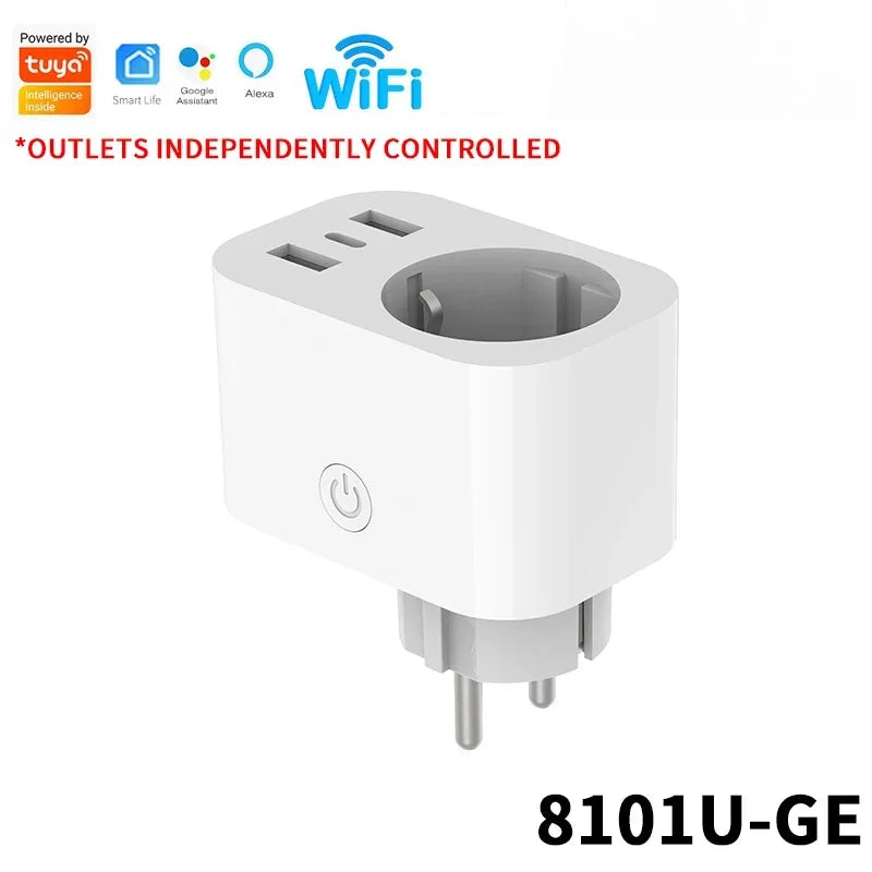 Tuya Smart Plug EU mit App, Alexa & Strommessung