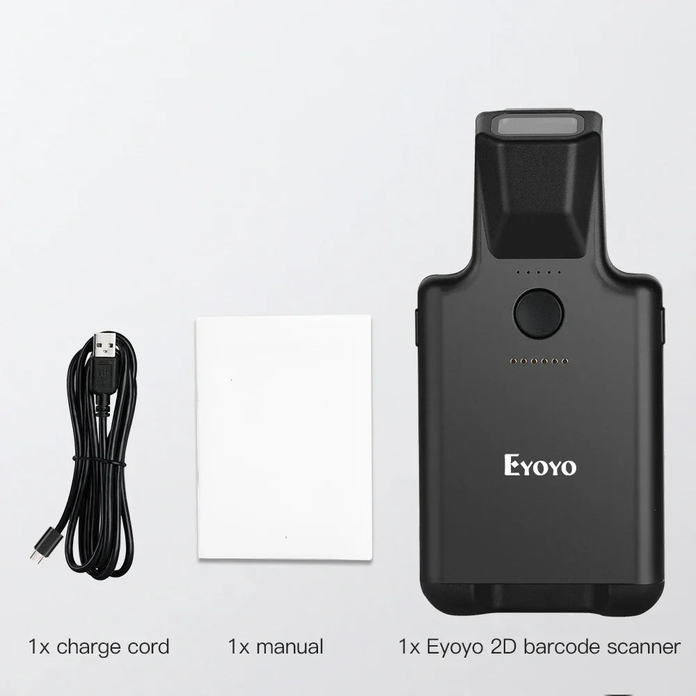 Portable 2D barcode scanner with USB & Bluetooth