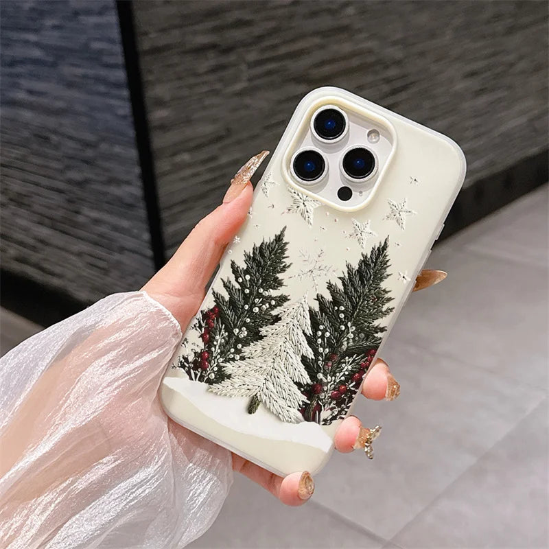 Cute Matte Christmas Tree Phone Case for Google Pixel
