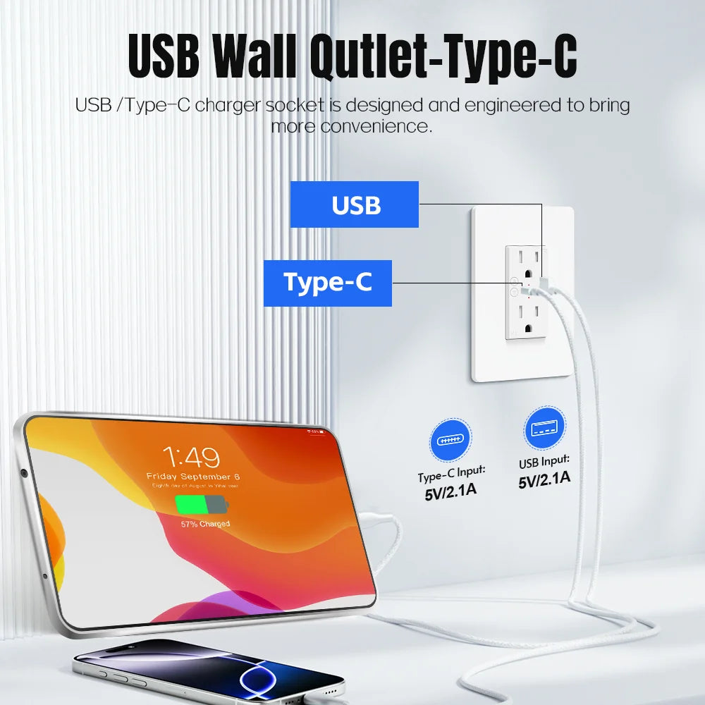 Smarte WLAN Steckdose mit USB-C & Sprachsteuerung