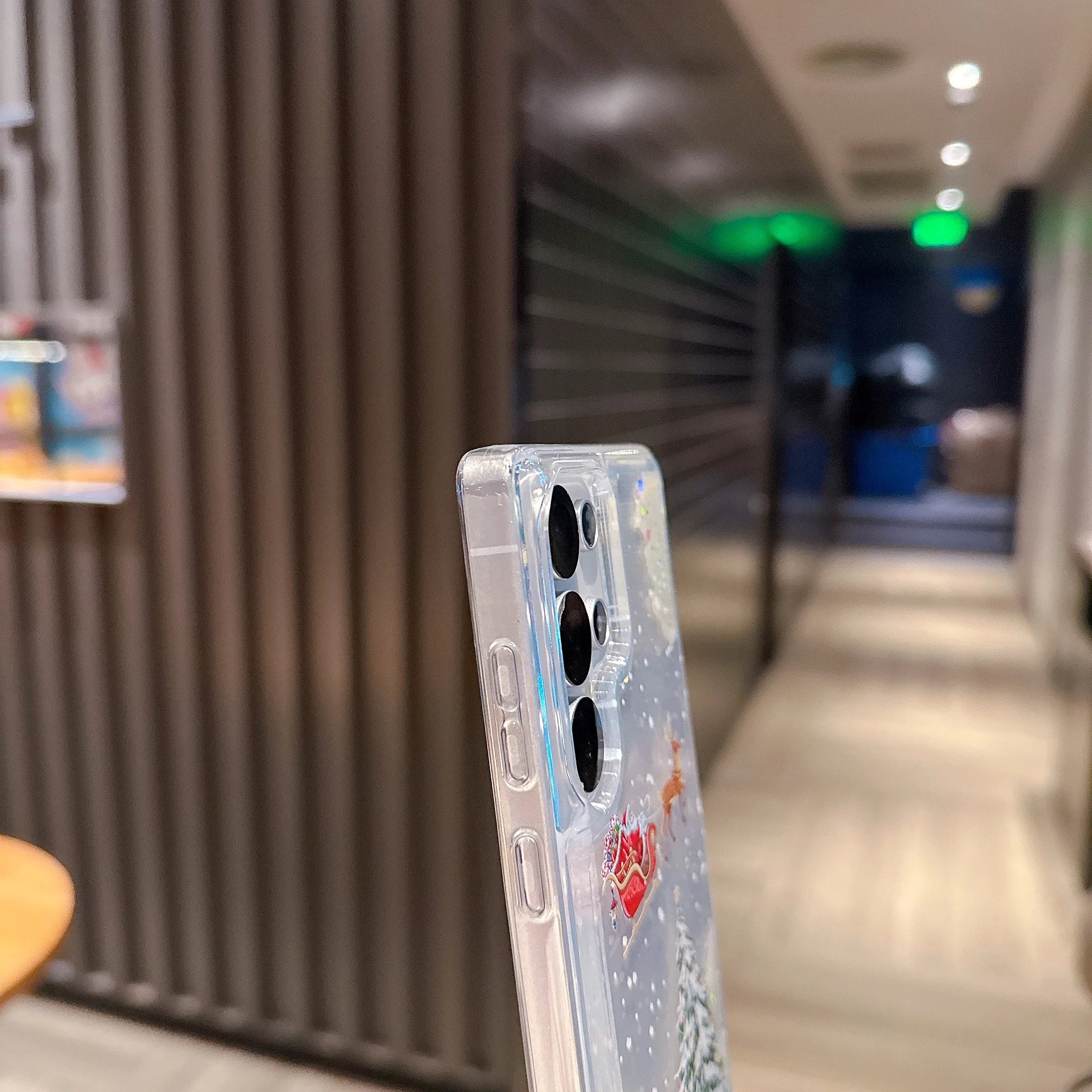 Weihnachts Glitzer Flüssig Hülle für Samsung S25