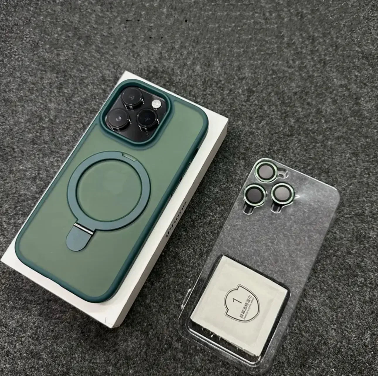 Magnethülle mit Ring für iPhone 12–16