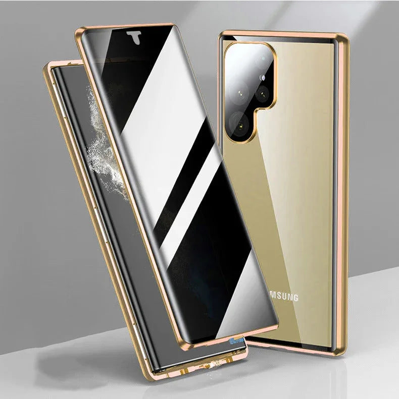 Magnetic 360° glass case for Samsung Galaxy