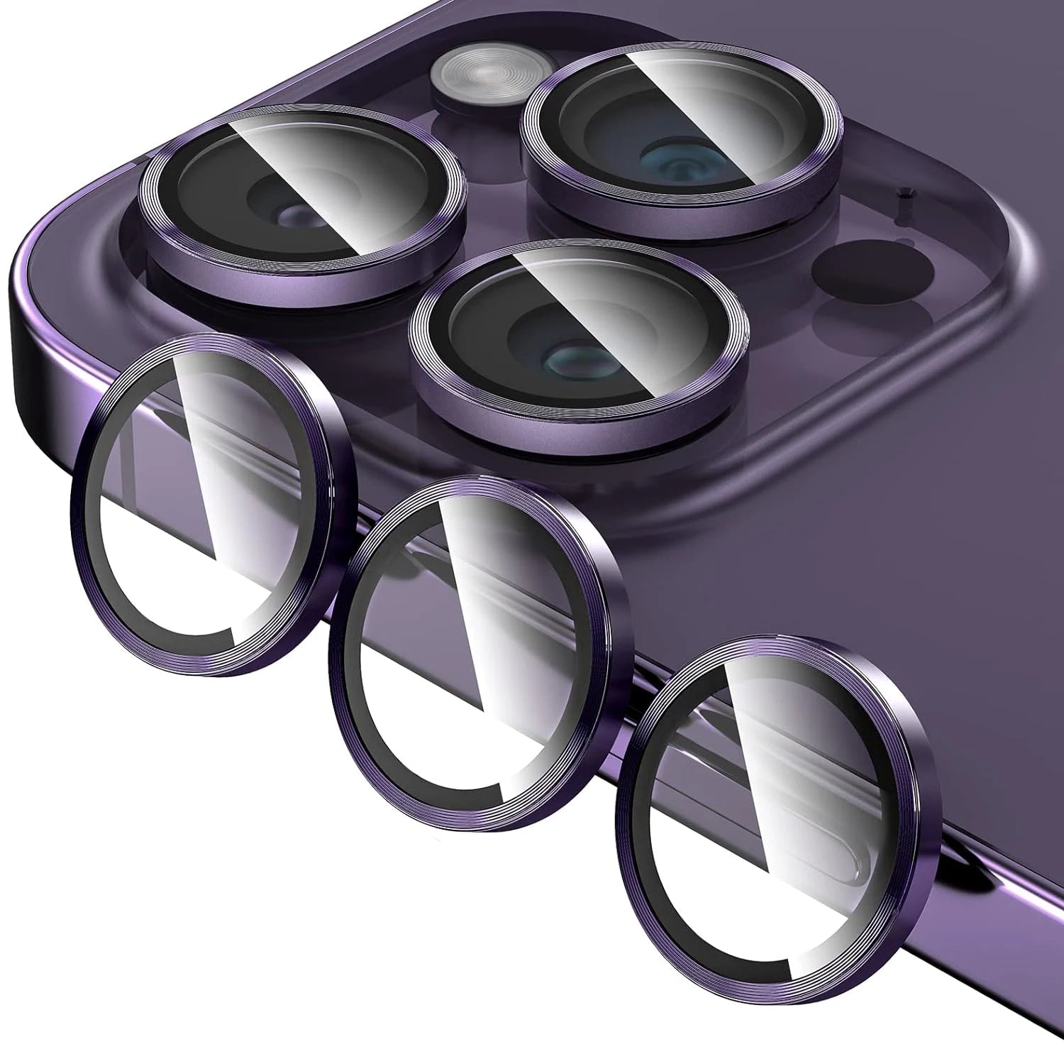 Glitzer-Diamant Kameraobjektivschutz für iPhone – NYFundas