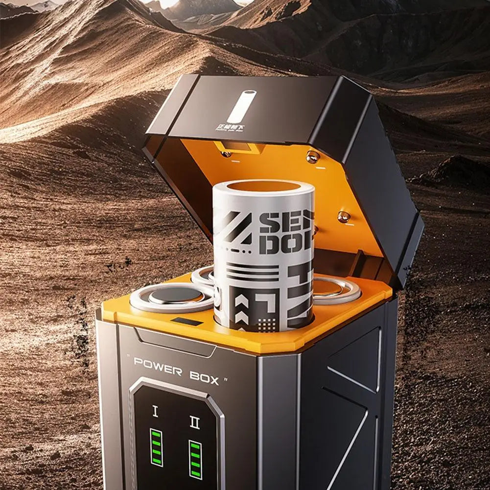 25000mAh Mini Power Bank with Replaceable Battery & Charger