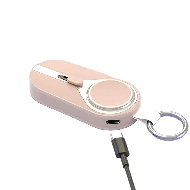 Mini Solar Keychain Powerbank mit Schnellladung