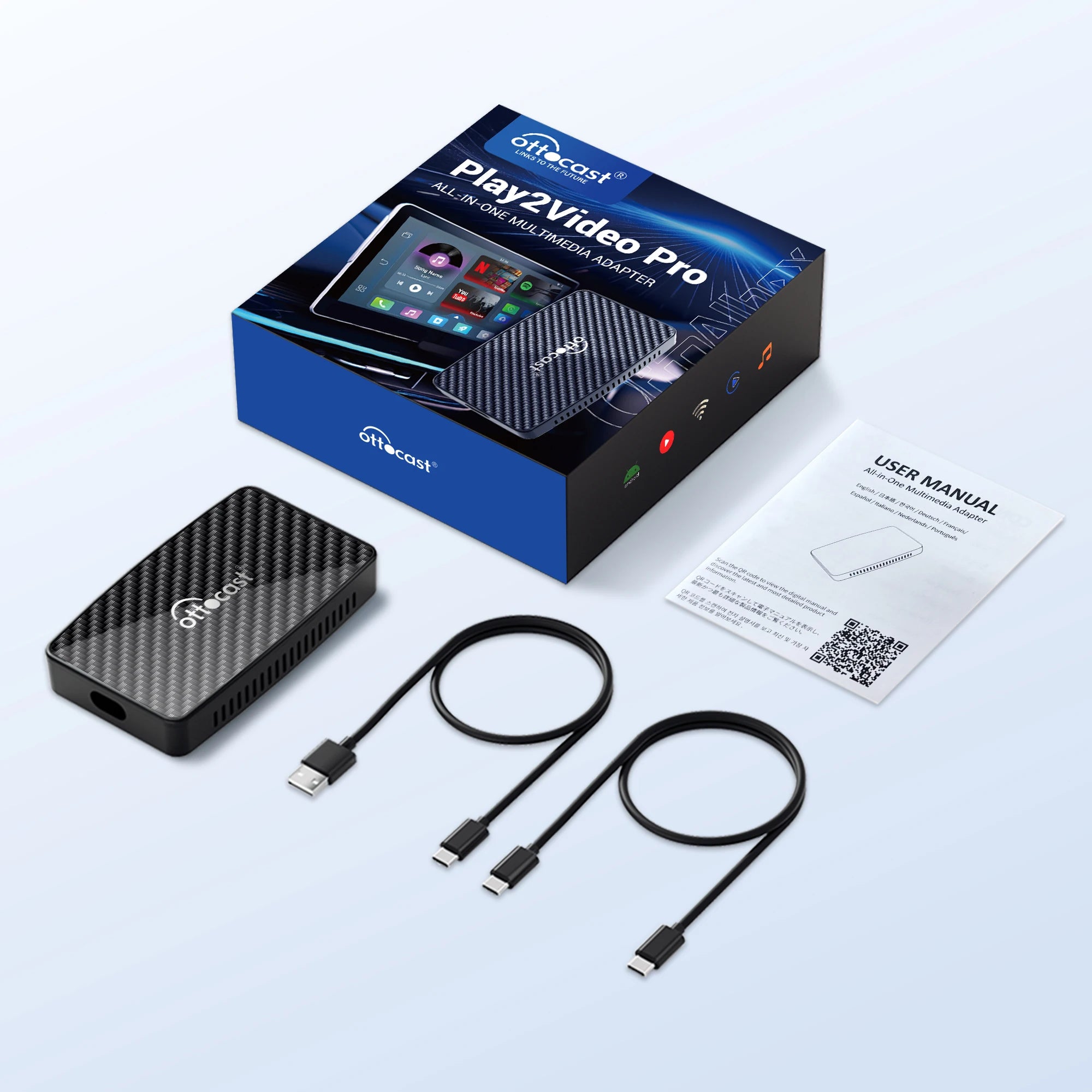 OTTOCAST Play2Video Pro Wireless CarPlay Adapter