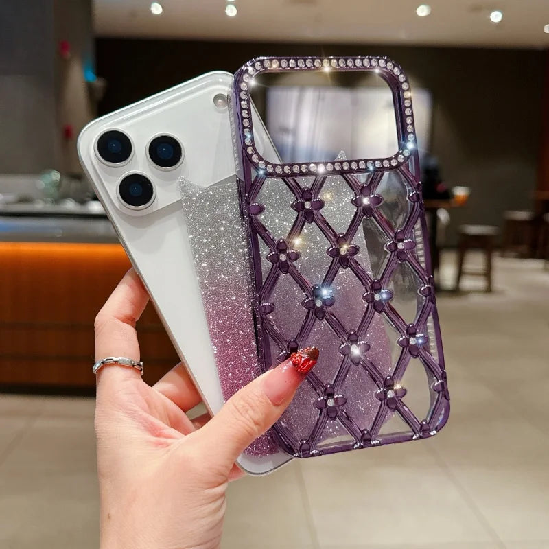 Luxus Bling Glitter Silikon Hülle für iPhone 17 Pro Max