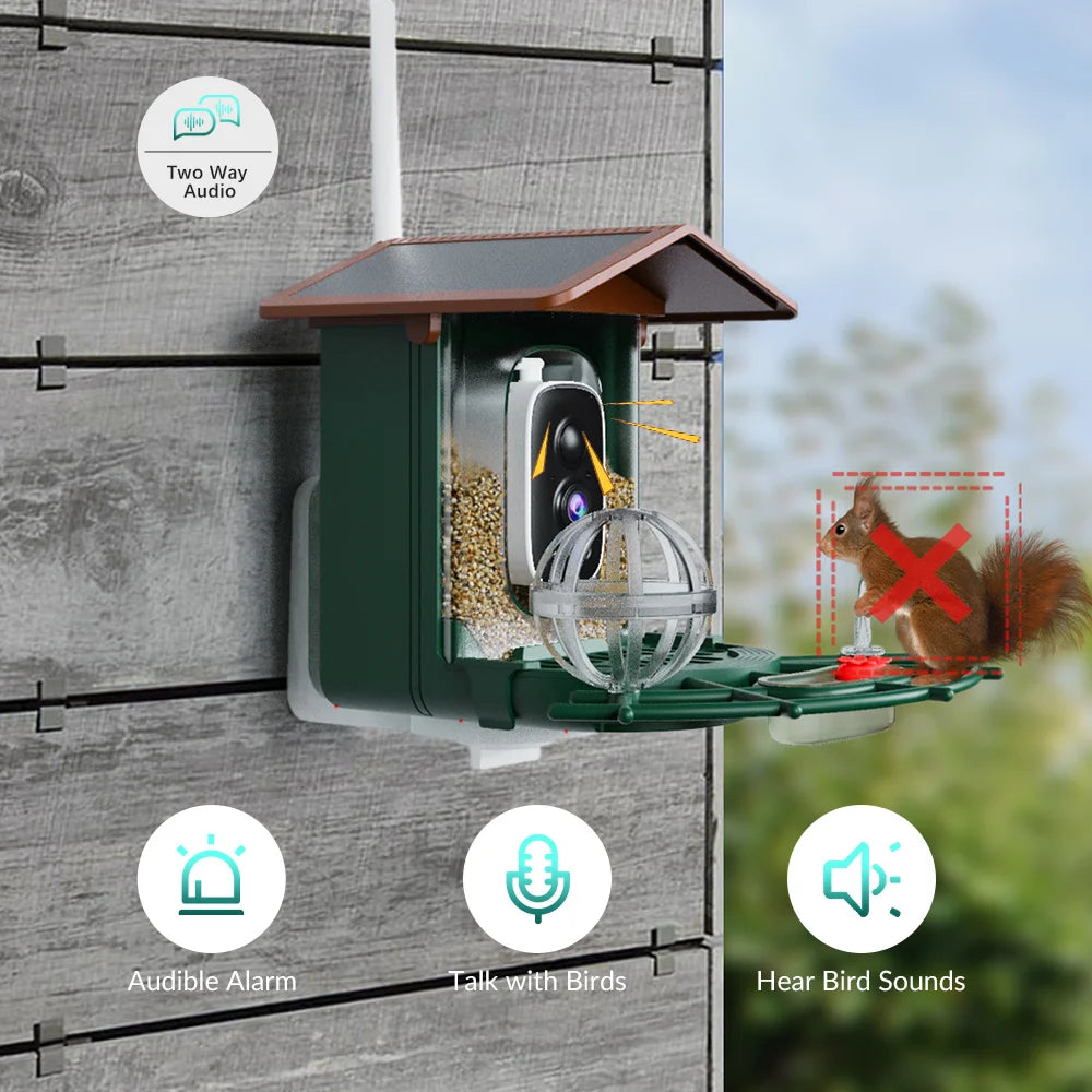 3MP Smart Vogelhaus Kamera mit 5G WLAN & Nachtsicht