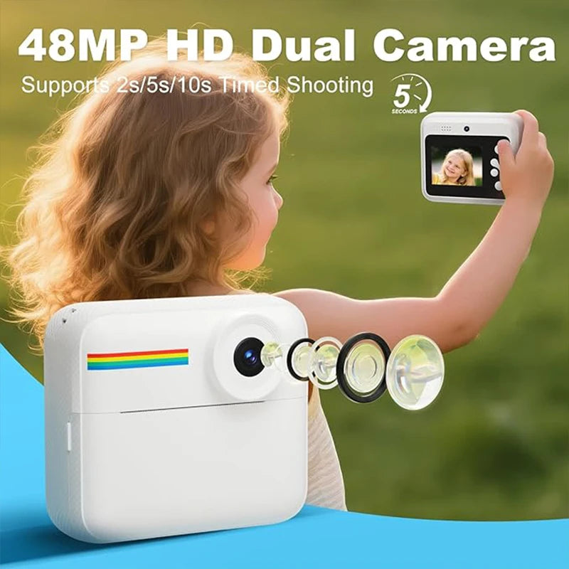 Mini Kinderkamera Sofortdruck Tragbare HD Digitalkamera