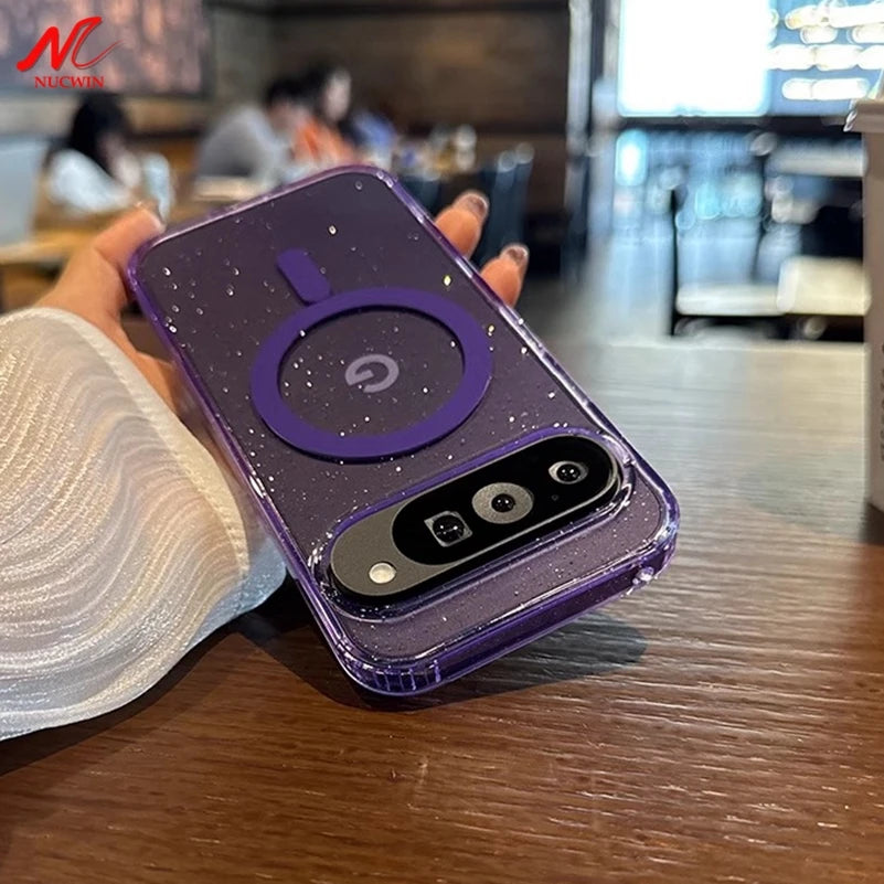 Glitzernde Magsafe-Hülle für Pixel 8–10