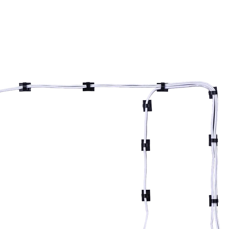 50er Set selbstklebende Kabelclips für Auto & Büro