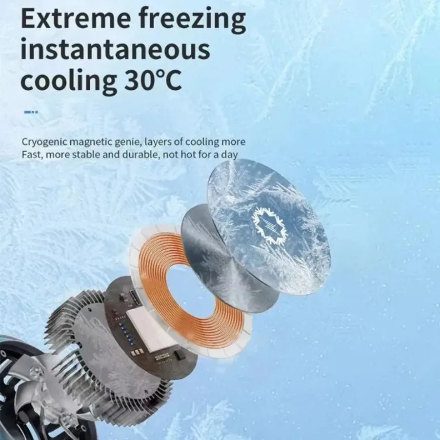 3-in-1 Qi2 Magnetisches Kühlladegerät für iPhone & Watch