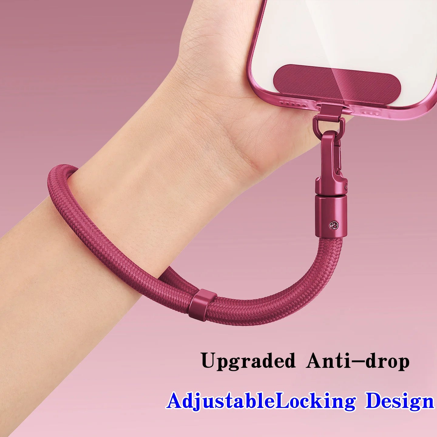 Kurzes Handy-Lanyard mit Anti-Drop-System, verstellbar
