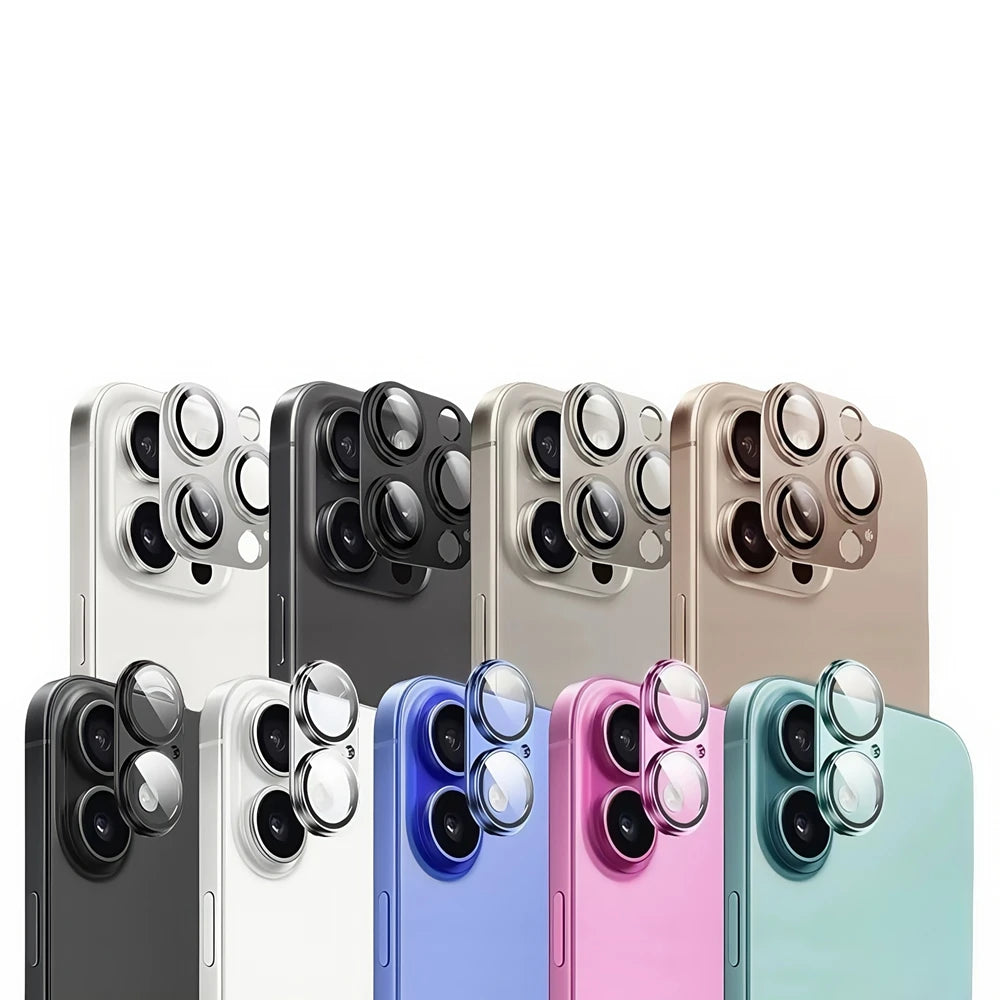 Metal camera glass protector for iPhone 17
