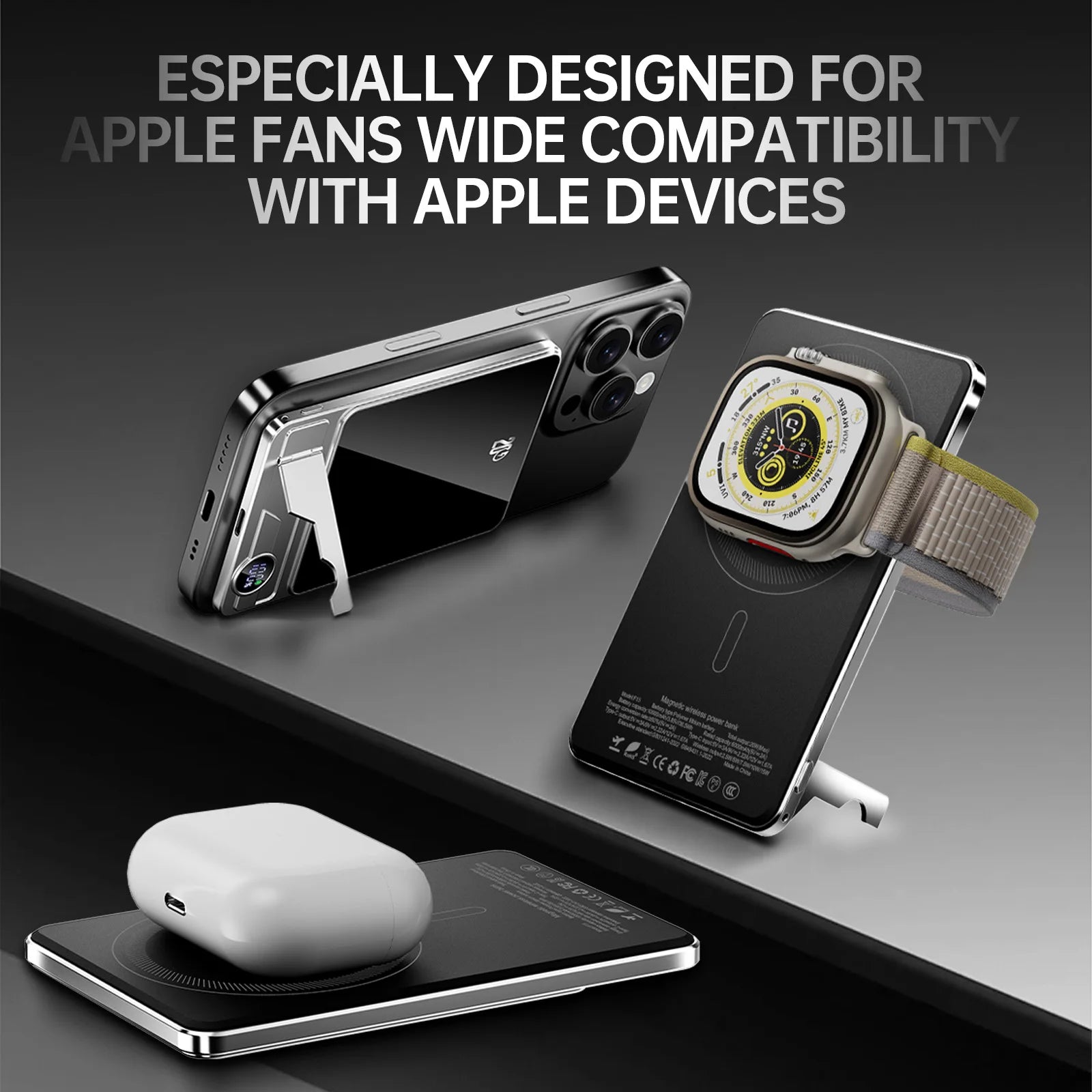 Powerbank PD20W kabellos mit Halter