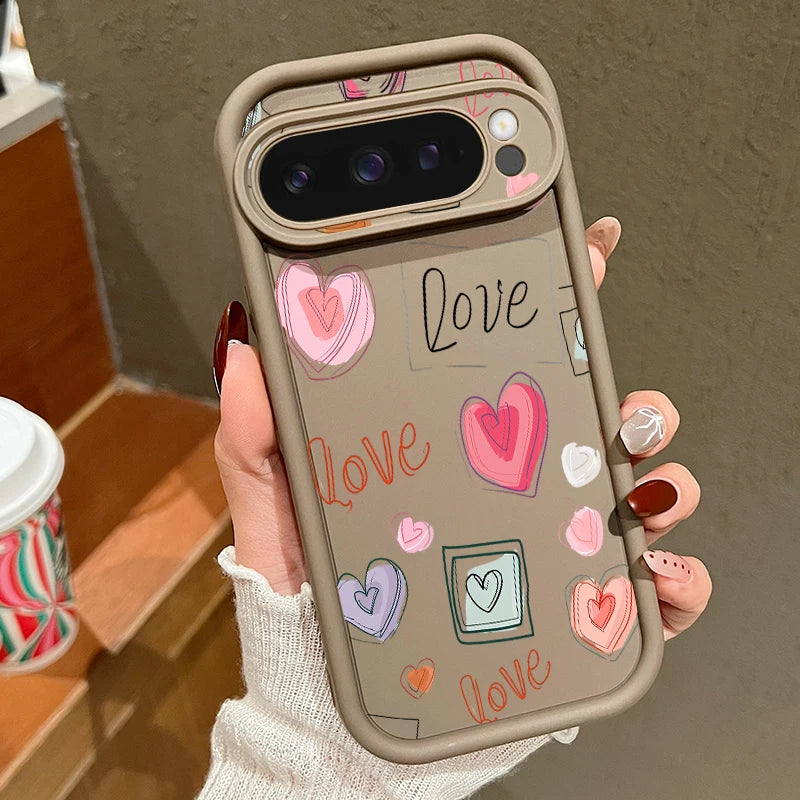 Soft Heart TPU Case for Google Pixel 9 Pro
