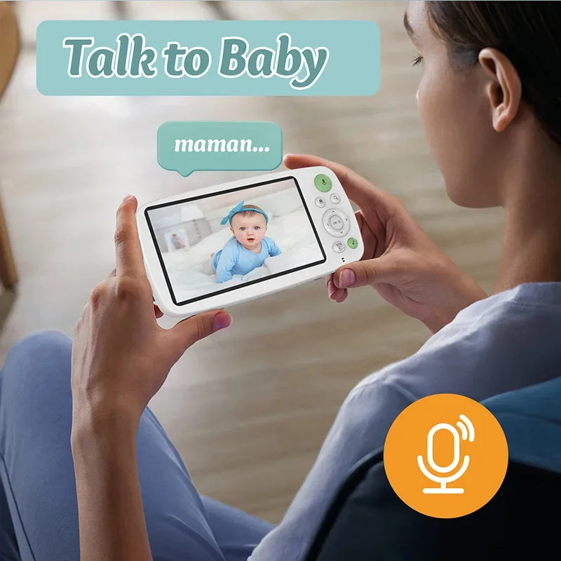 5-inch Wireless Baby Monitor with Night Vision and Audio