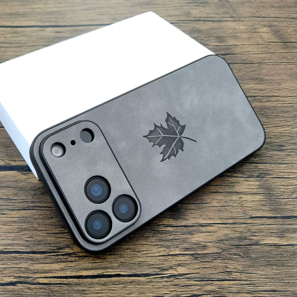 Luxuriöse Lederhülle für iPhone 17 Pro Max