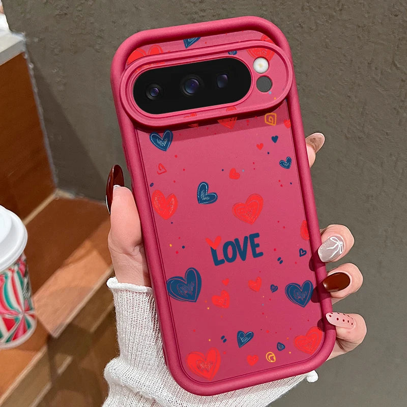Soft Heart TPU Case for Google Pixel 9 Pro
