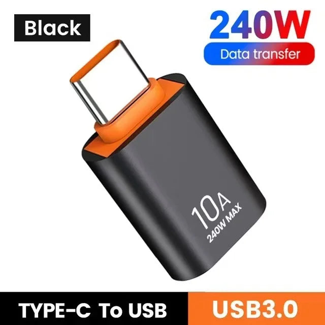USB-zu-Typ-C Adapter 10A OTG Konverter