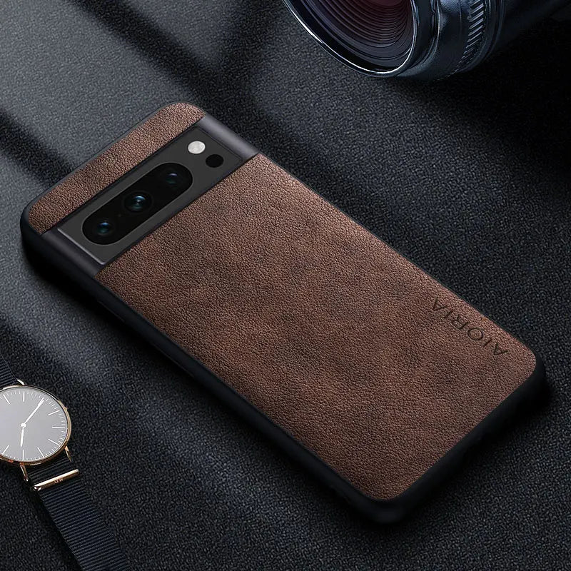 Premium Lederhülle für Google Pixel