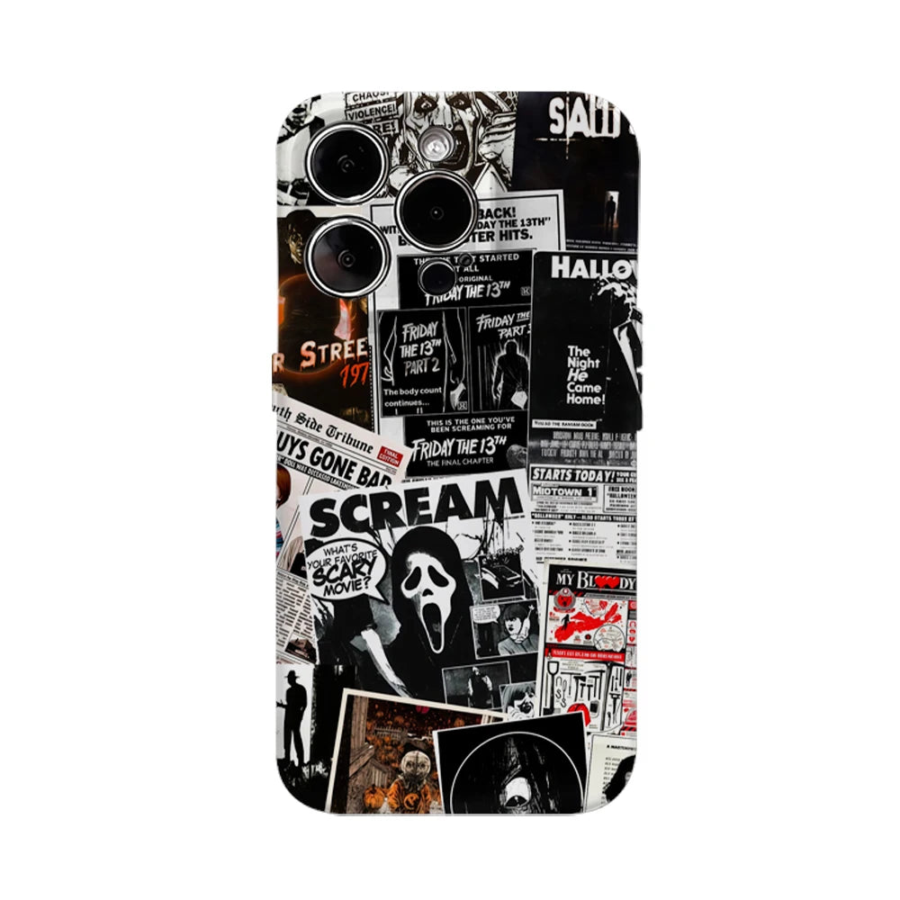 Scream Halloween Hülle für iPhone 16–7 Pro Max