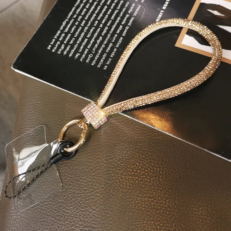Luxuriöses Strass Handgelenk-Lanyard kurz
