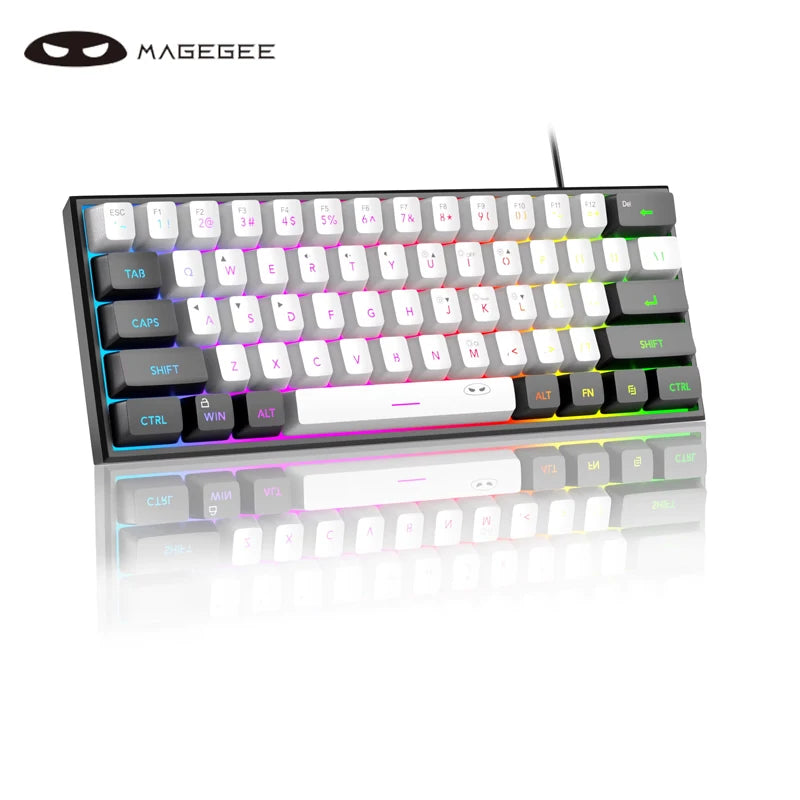 MageGee TS91 60 % Mini RGB Gaming-Tastatur